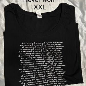 Paparazzi Black Script Graphic Tee